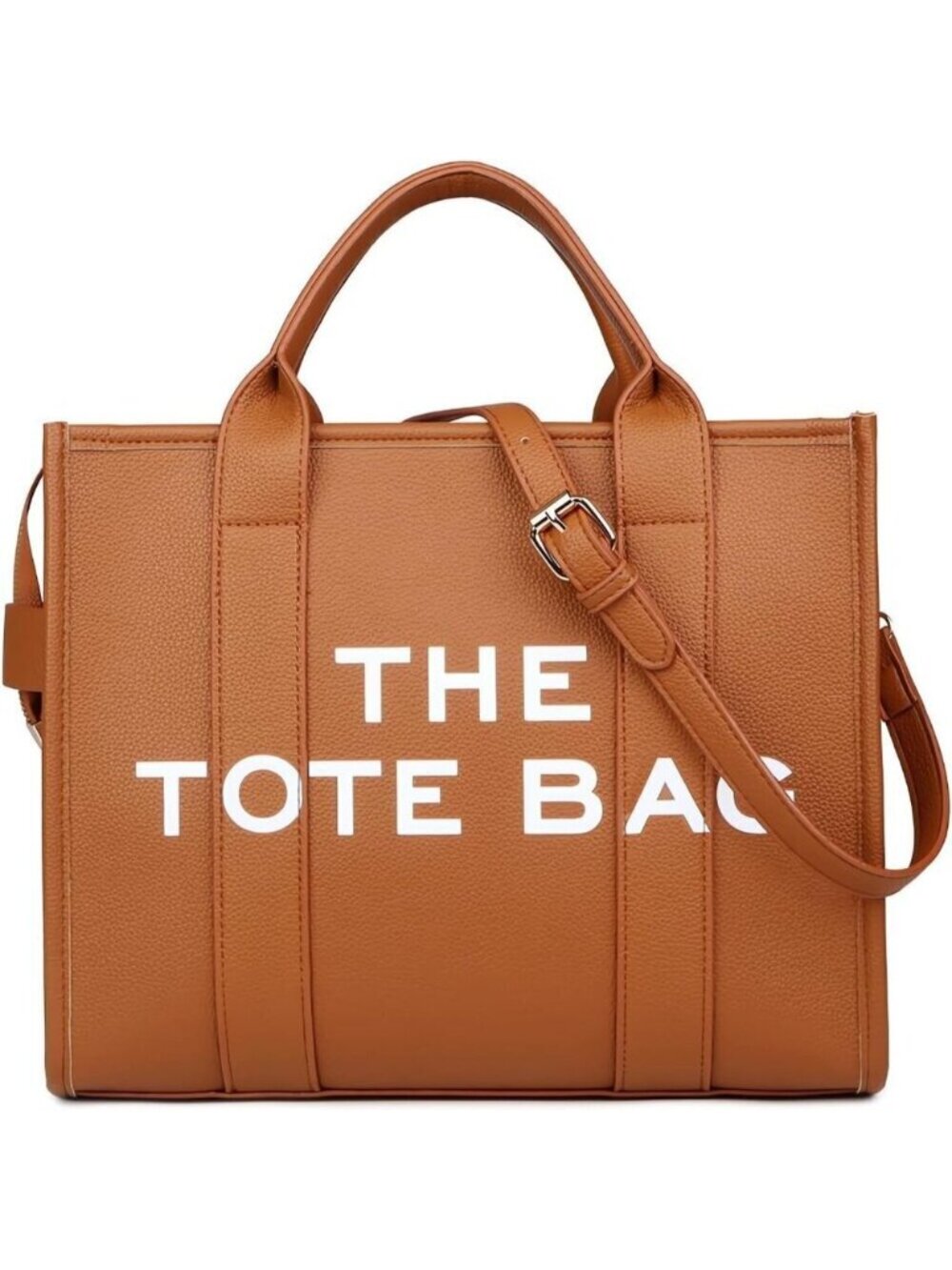 Women Pu-brown Personalized Canvas Tote Bag with Zipper Mini Top-Handle